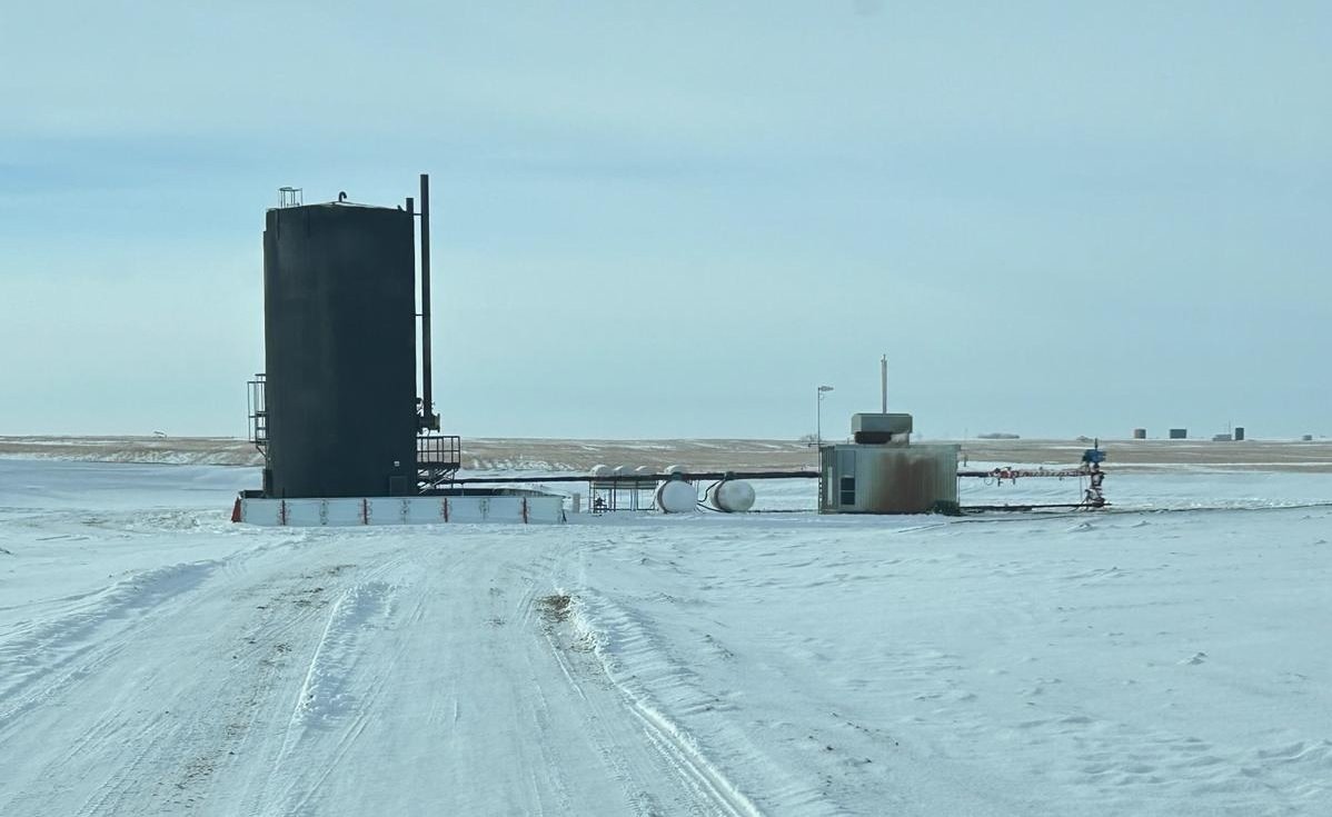  Setup and facilities at Sonoro’s 14-29 mulilateral horizontal well in Saskatchewan, circa February 2024. 