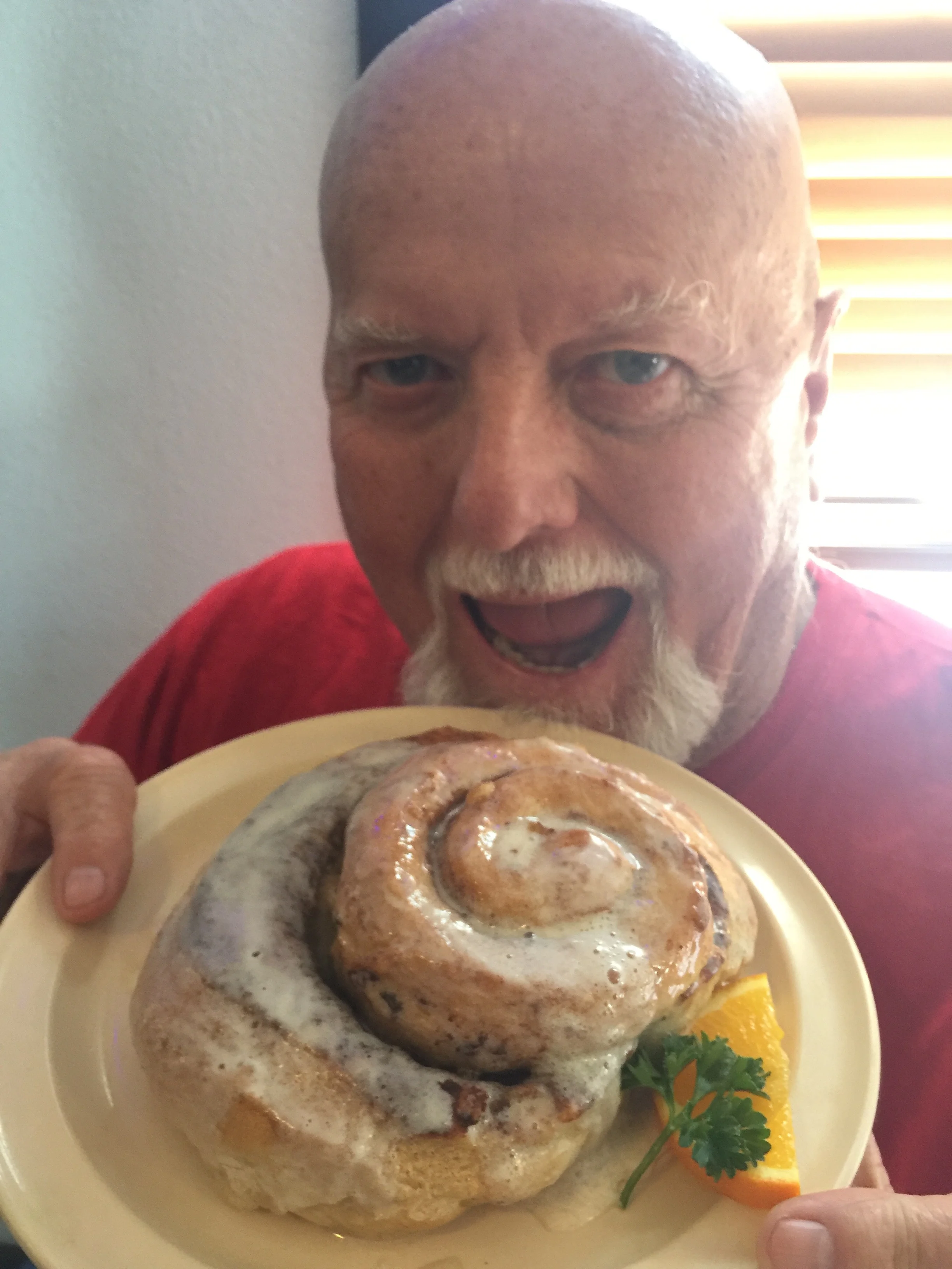sweet rolls and traveling with this guy