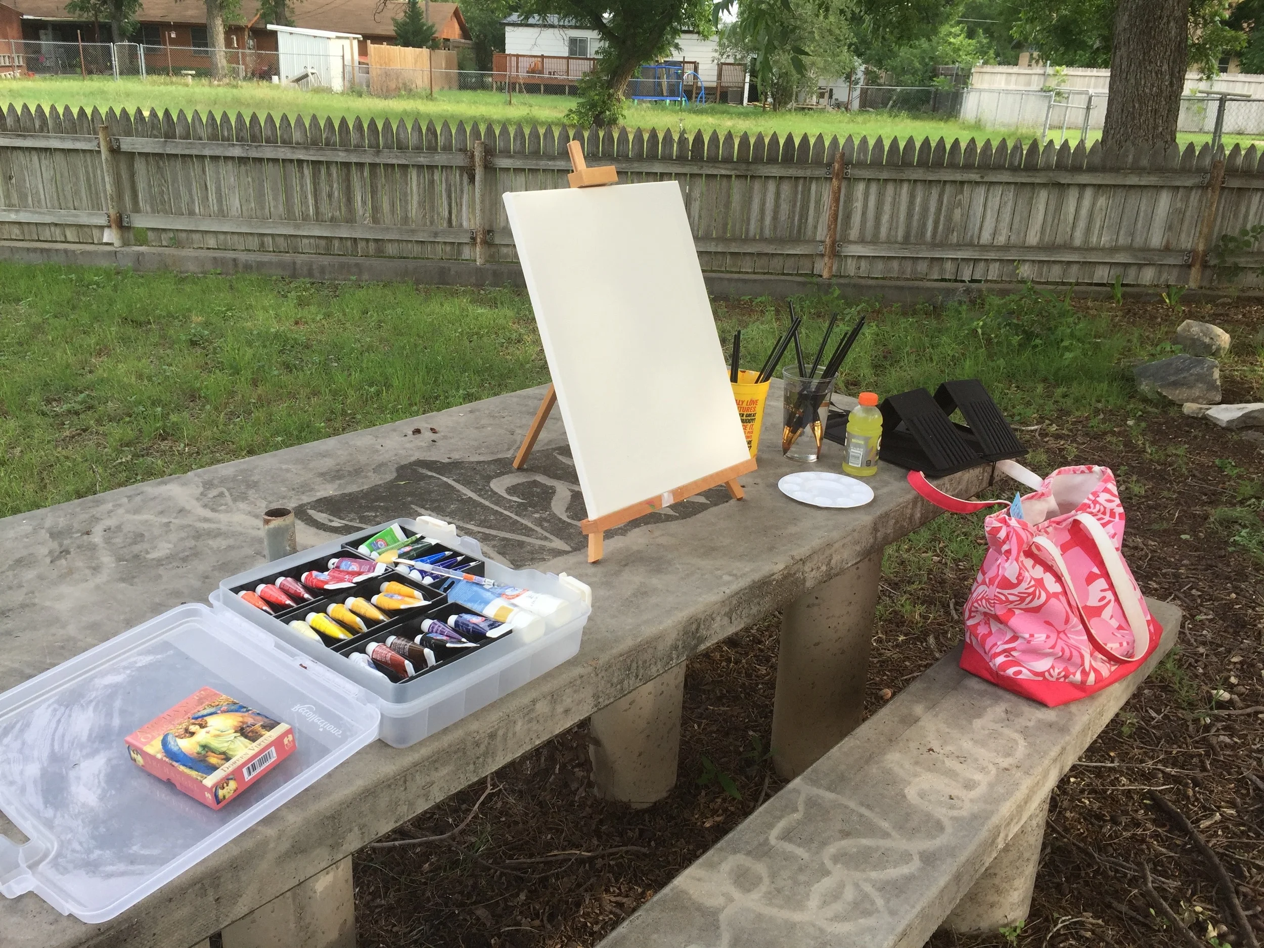painting outside