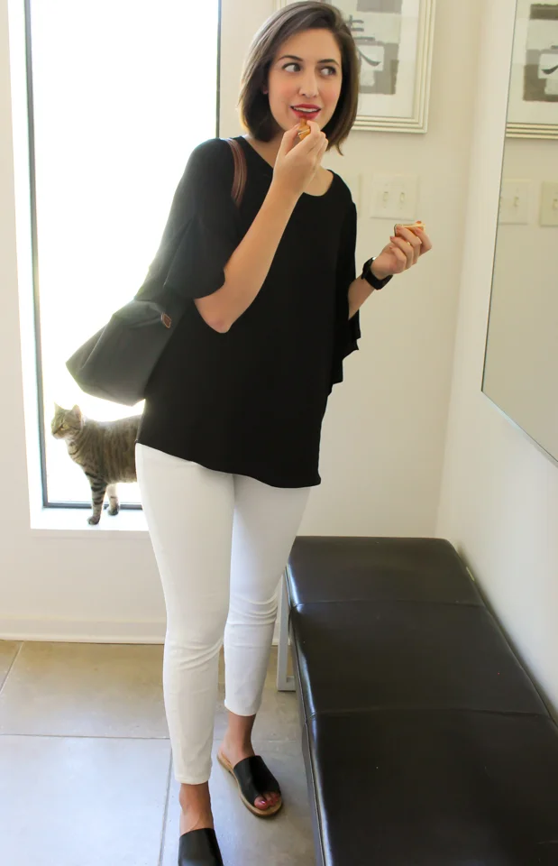 Top: Pleione Clothing Bottoms: Lucky Brand Shoes: Target