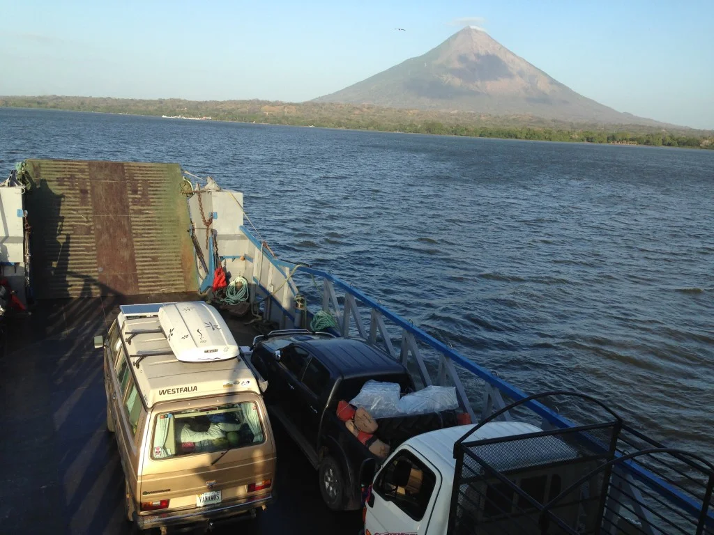 Wesely on the Ferry to Ometepe