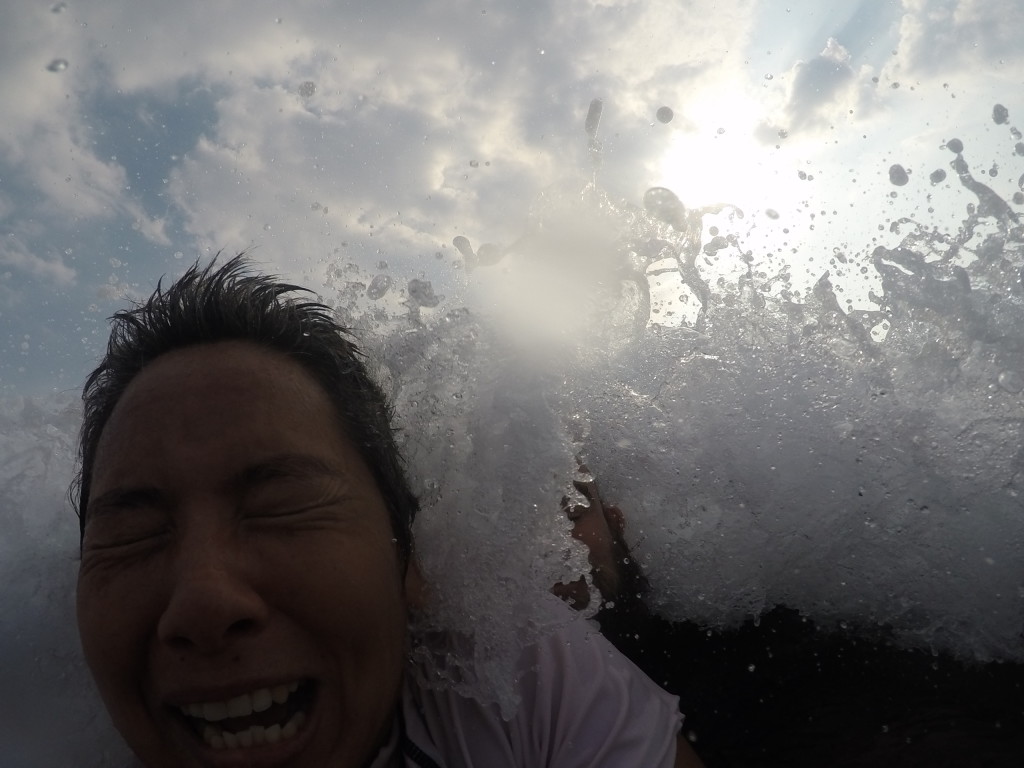 We love playing in the waves, even when it’s not so pretty.