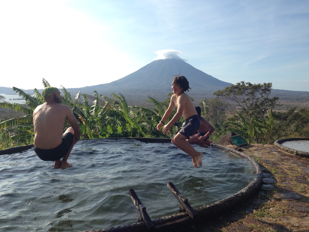 The pool at Ometepe.