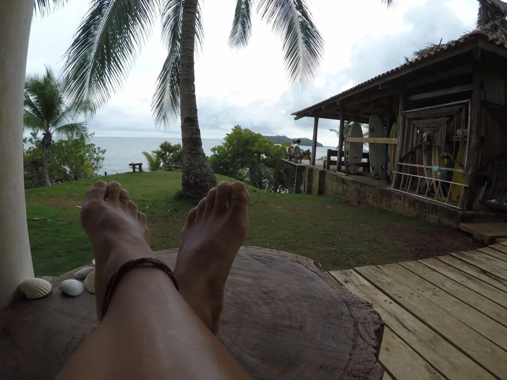 The view from Surfer's Paradise in Santa Catalina, Panama