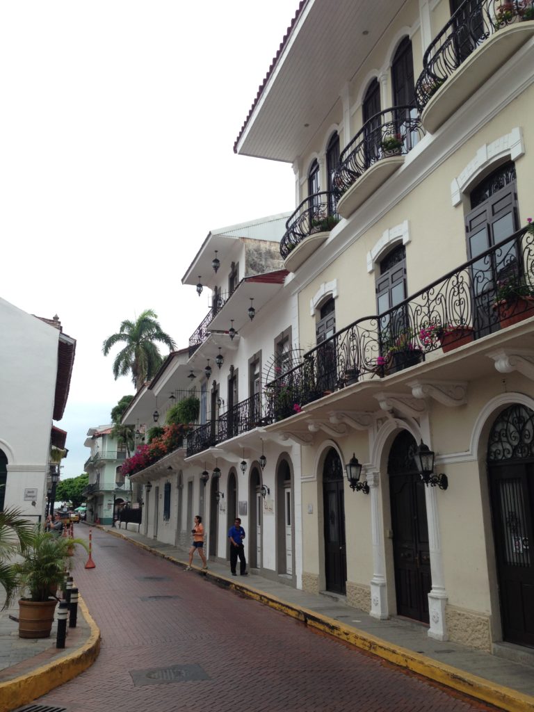 View down a pretty Casco Viejo street.