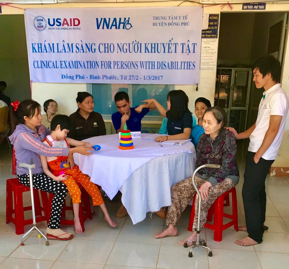 Bình Phuoc Province, Vietnam - VNAH continues effort to screening, evaluation and counseling to people with disabilities in the community