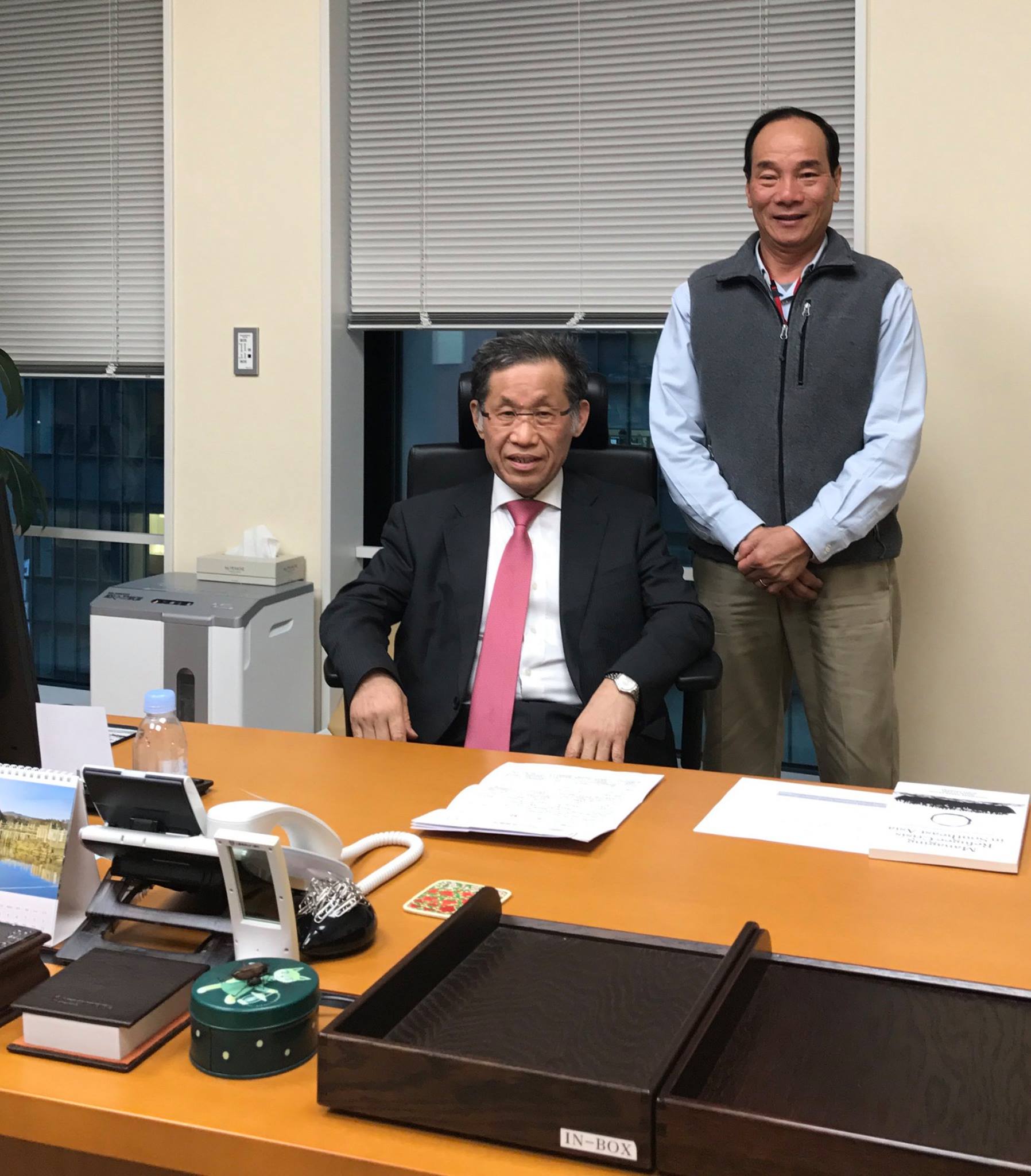 Mr. Shuichi Ohno, now at the helm of Sasakawa Peace Foundation, Japan's largest foundation.