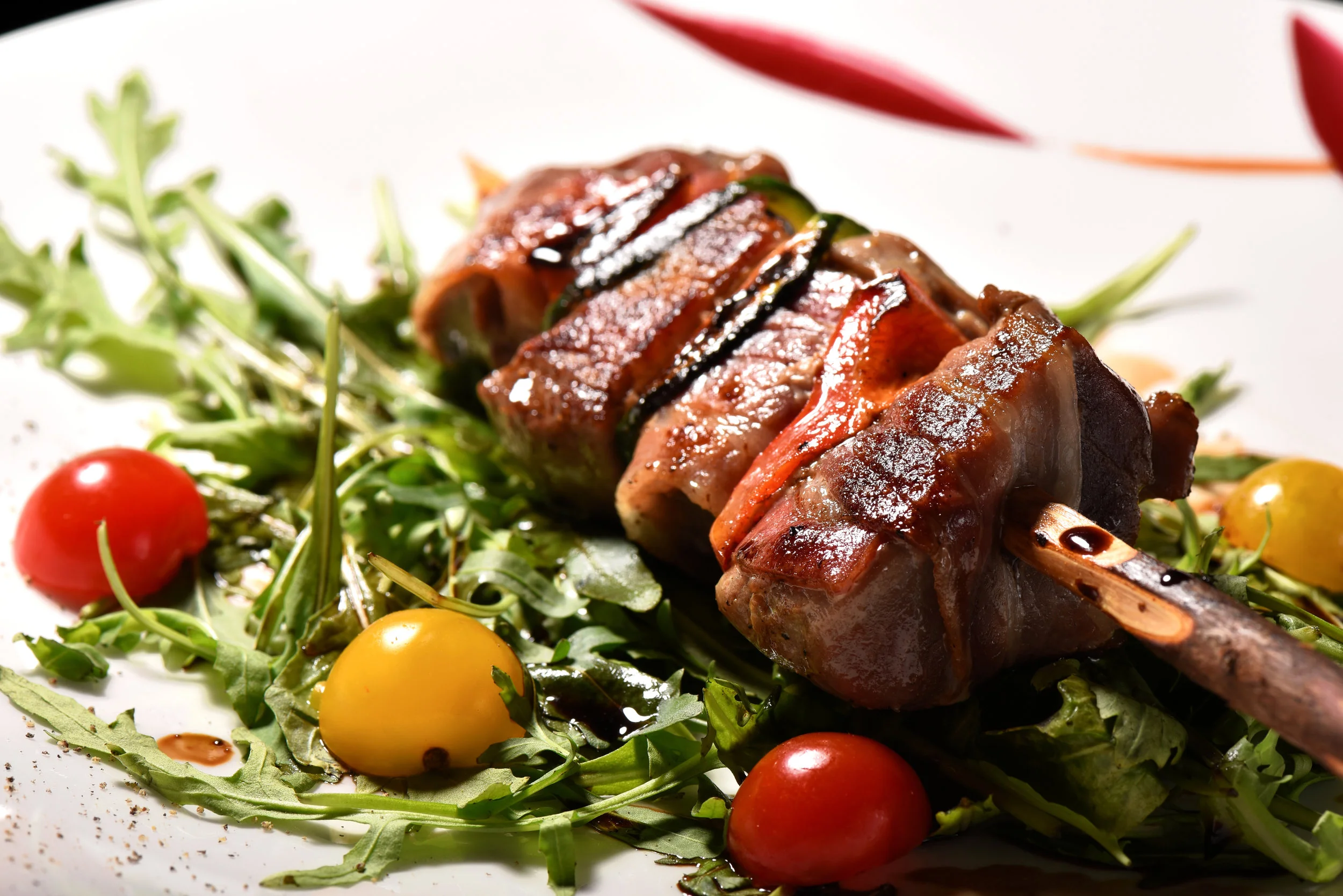 Bacon Wrapped Tenderloin Skewers