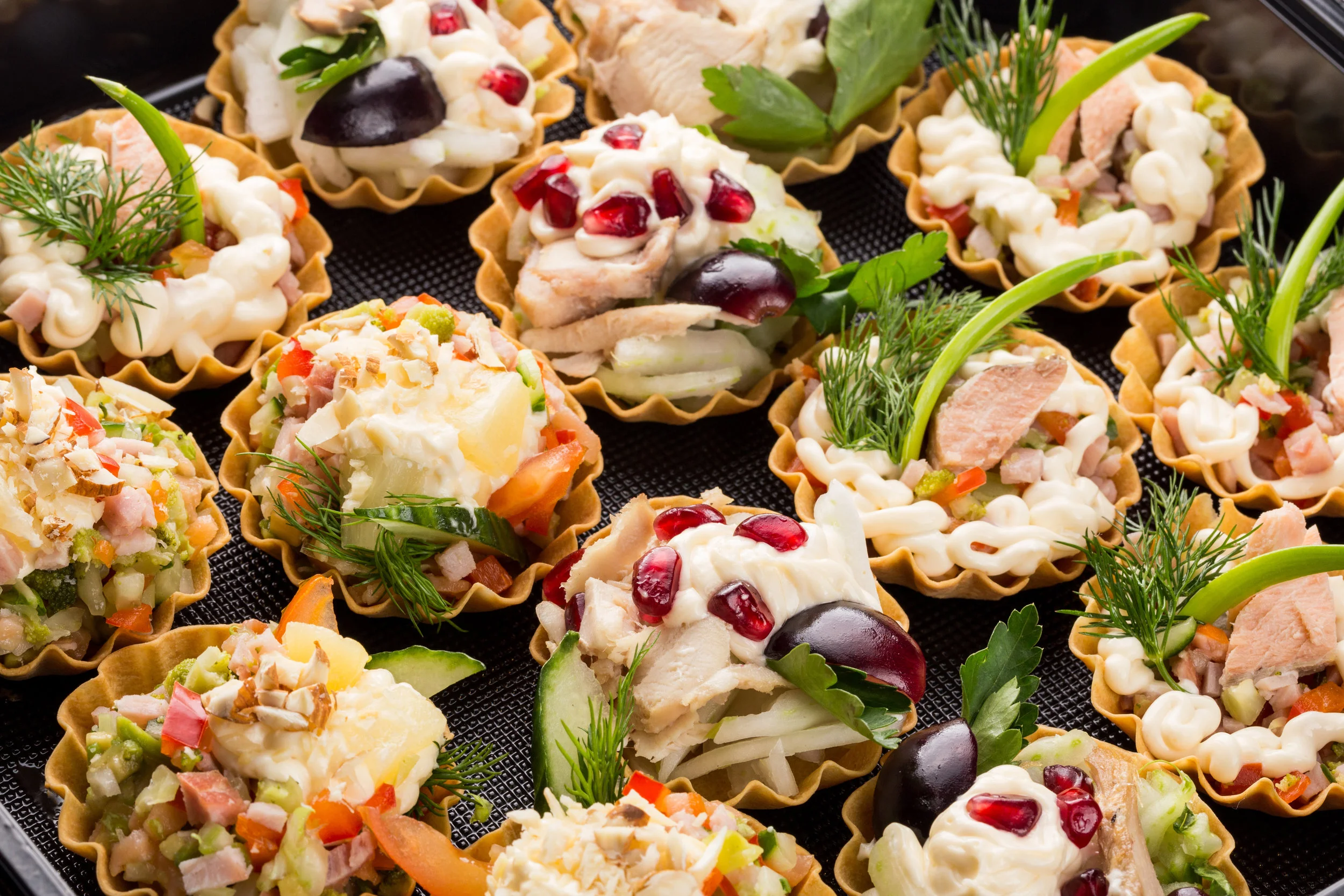 Chicken Salad Pastry Bites