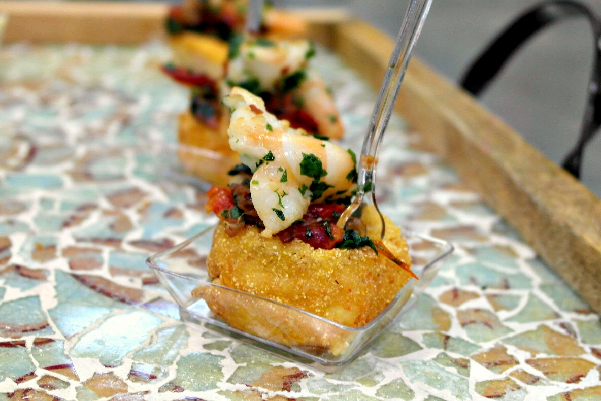 Italian Style Shrimp & Grit Cake