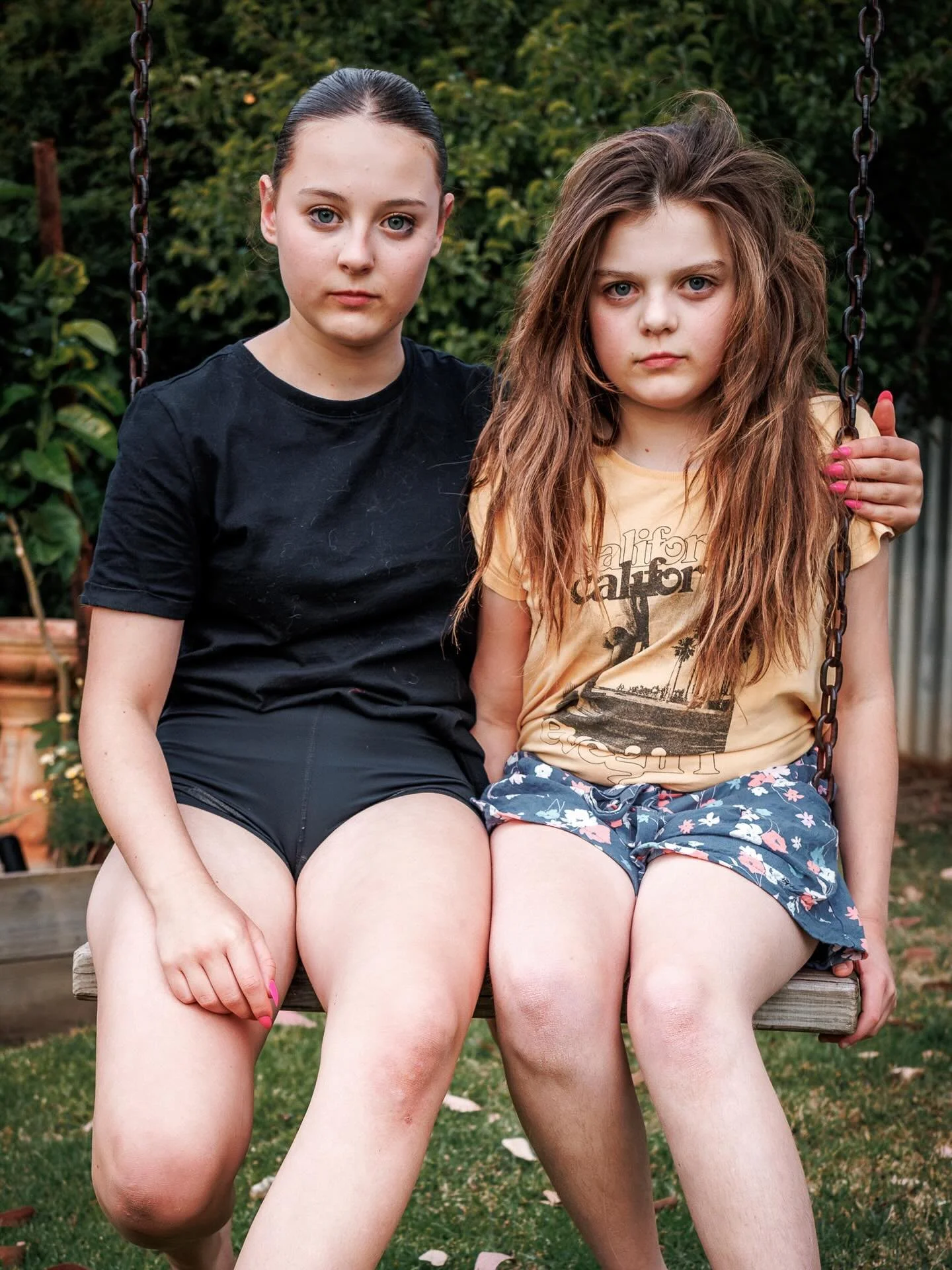 Post dance concert makeup &amp; hairs? Or Wednesday Addams x 2? Or maybe it&rsquo;s just those December feels?!