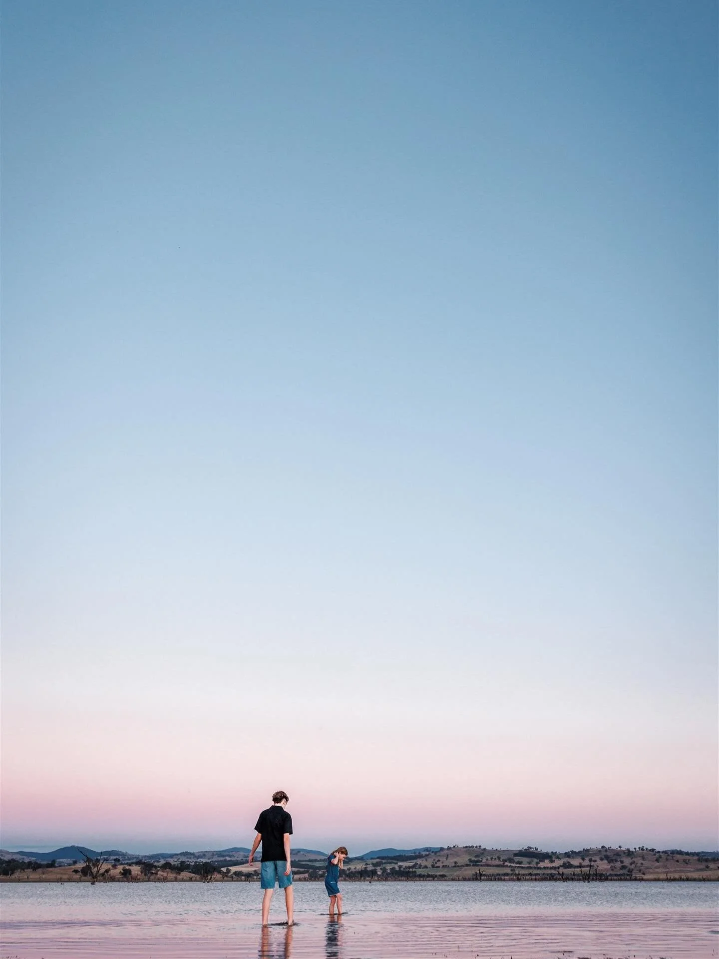 Young humans in a huge world.