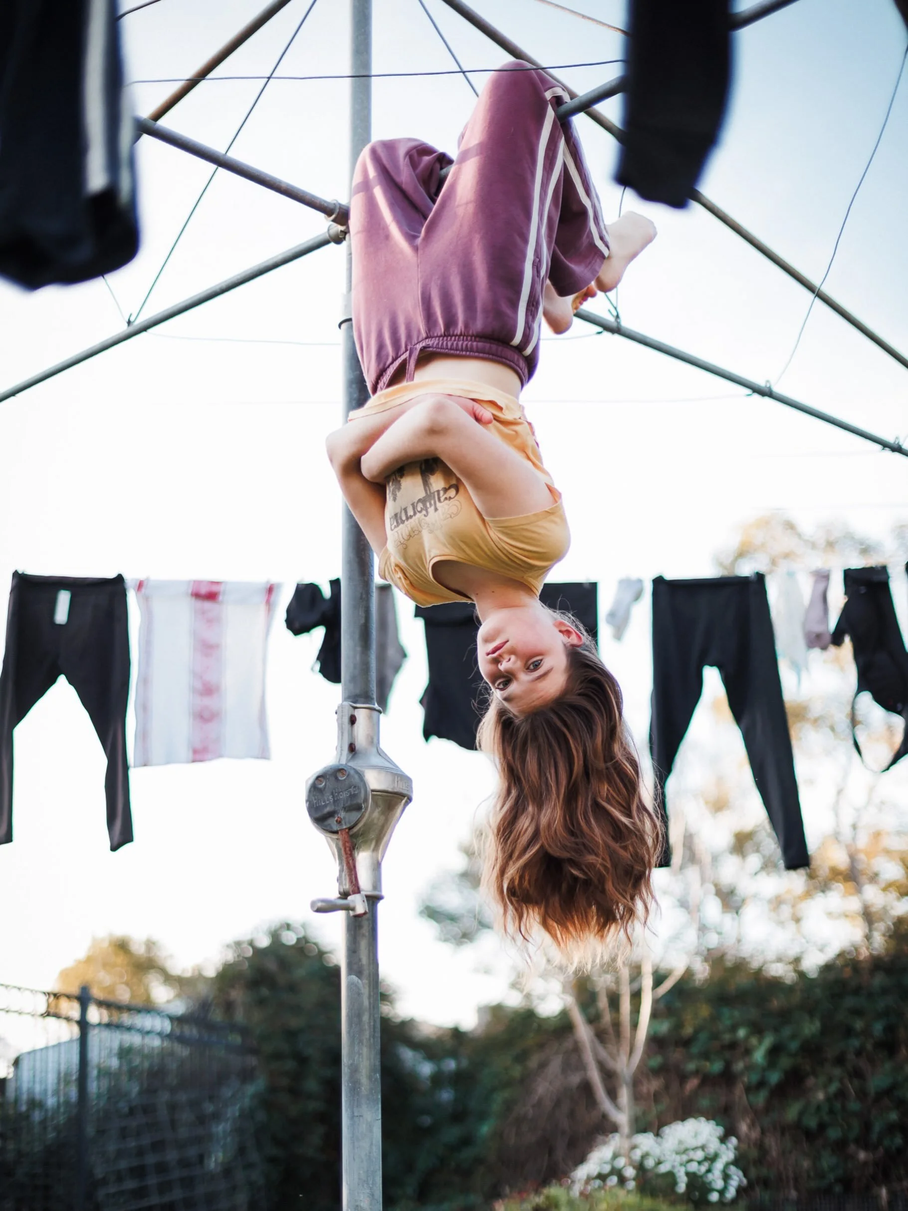 Suns out, the weekend is here. Time to hang on the clothesline.