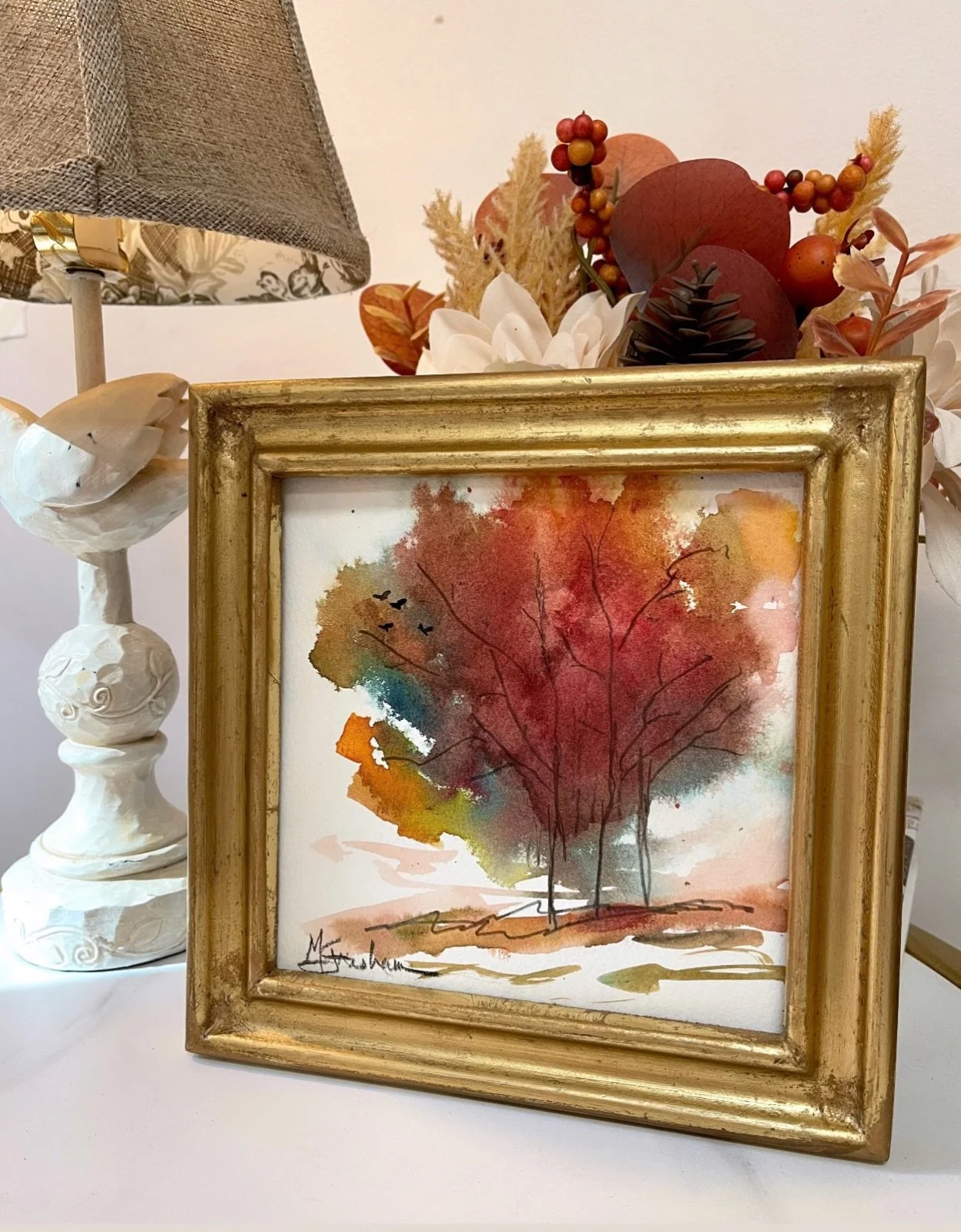 🍁Happy Fall Y&rsquo;all🍁 New fall landscape series is coming to my Fall Shop very soon!#shopsmall #yeahthatgreenville #artoftheday #artforyourhome #falldecor