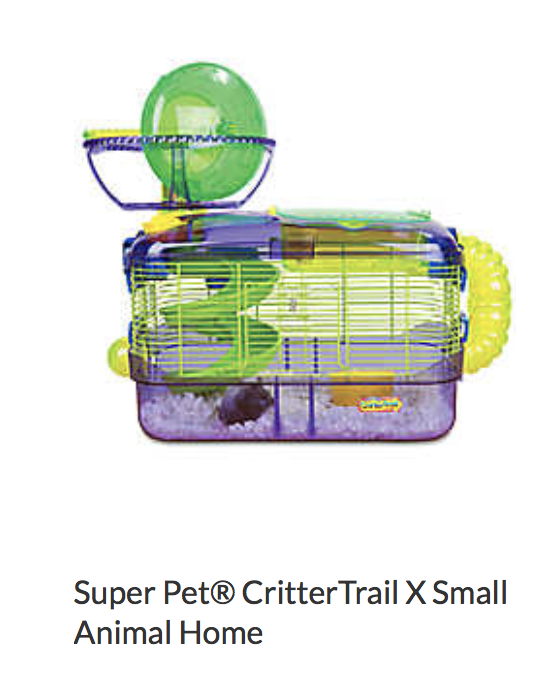 Super Pet Critter Trail x Small Animal Home - Not appropriate size wise for rats. Not appropriate as a carrier.