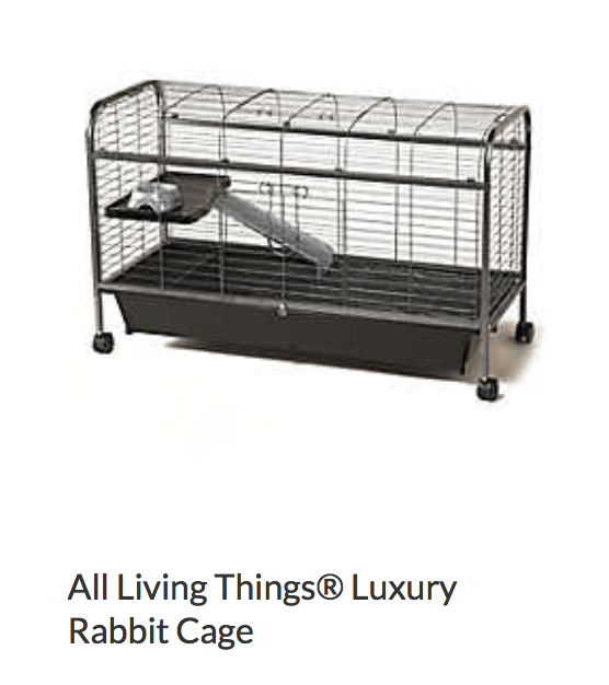 All Living Things Luxury Rabbit Cage - Not appropriate size wise for rats. Fine as a carrier, bar spacing may be too big for babies.