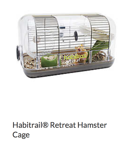Habitrail Retreat Hamster Cage - Not appropriate size wise for rats. Appropriate as a carrier.