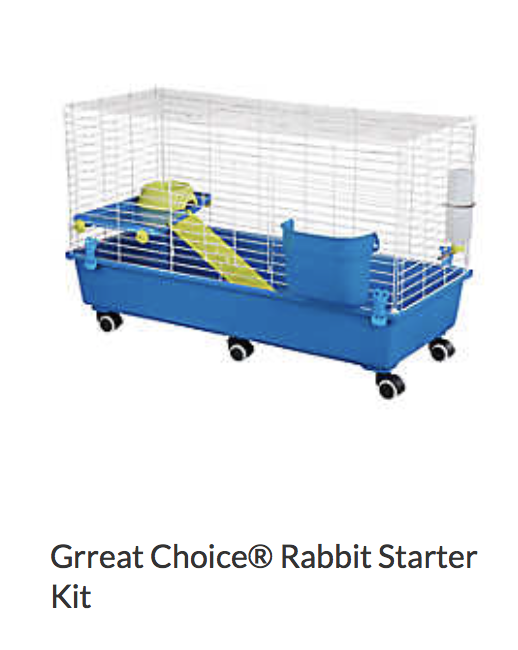  Grreat Choice Rabbit Starter Kit - Not appropriate size wise for rats. Appropriate as a carrier. 