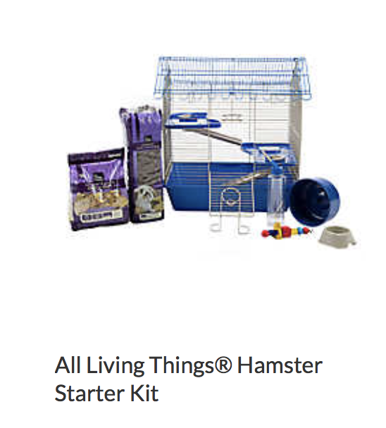All Living Things Hamster Starter Kit - Not appropriate size wise for rats. Appropriate as a carrier.