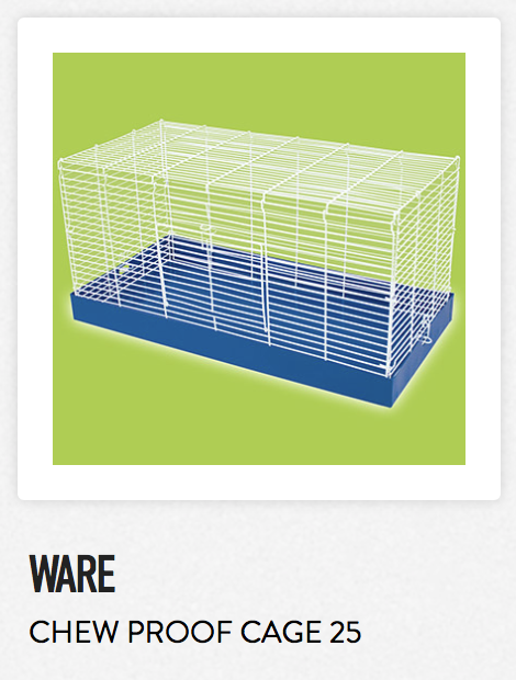 Ware Chew Proof Cage 25 - Not appropriate size wise for rats. Fine as a carrier.