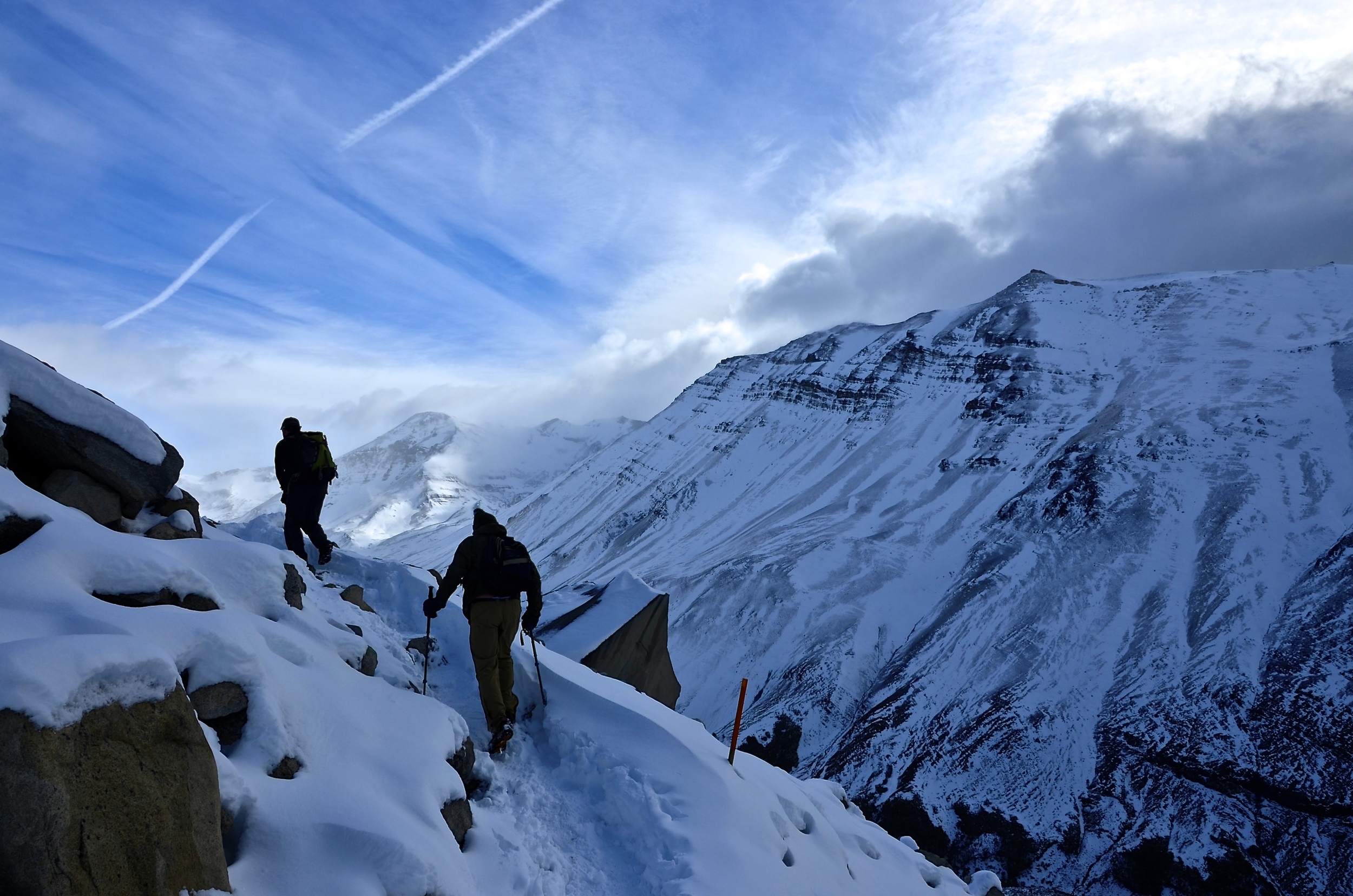 Hiking to the towers, Torres del Paine Park, Chile, Patagonia