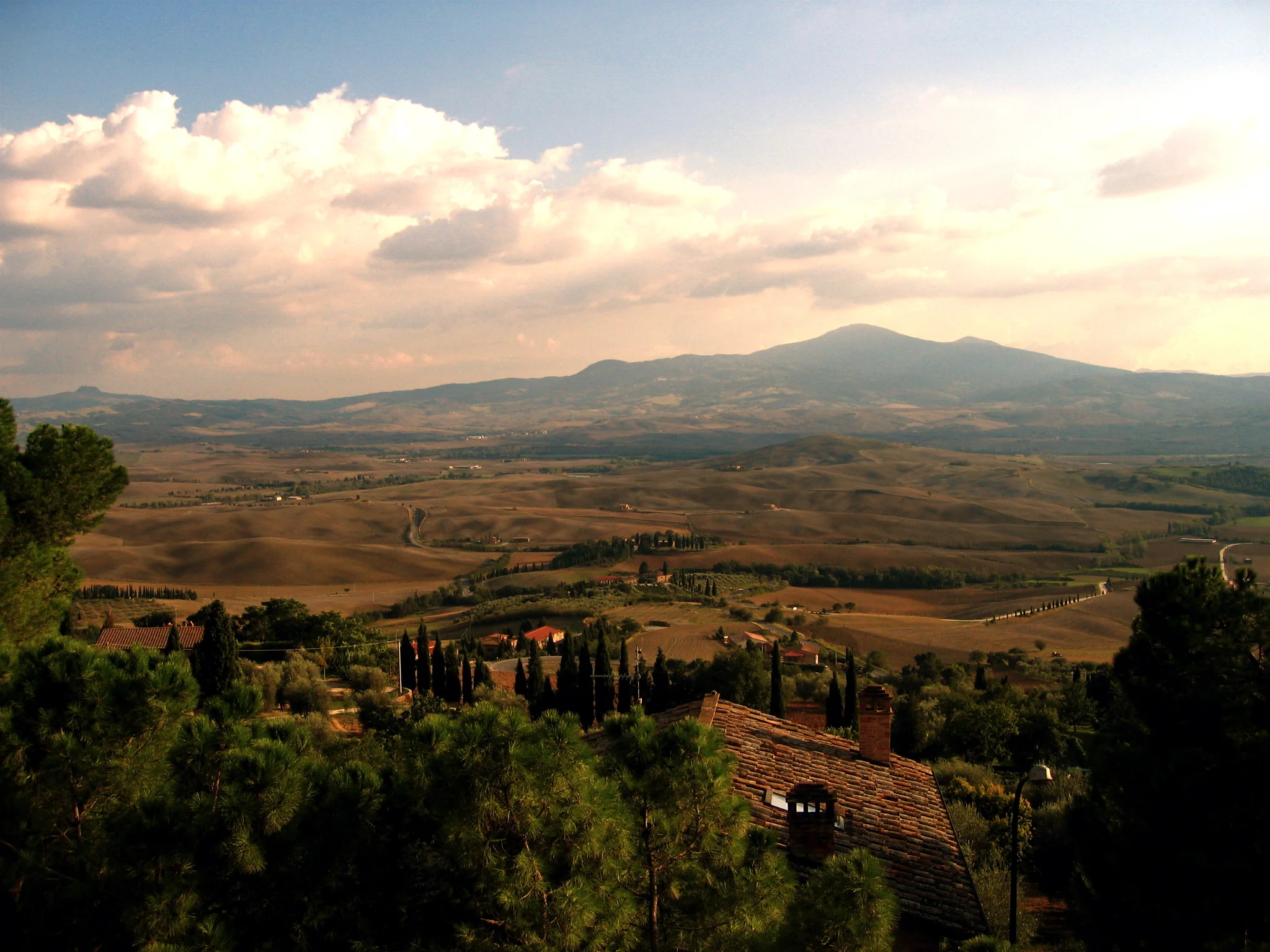 The view from Pienza, Italy