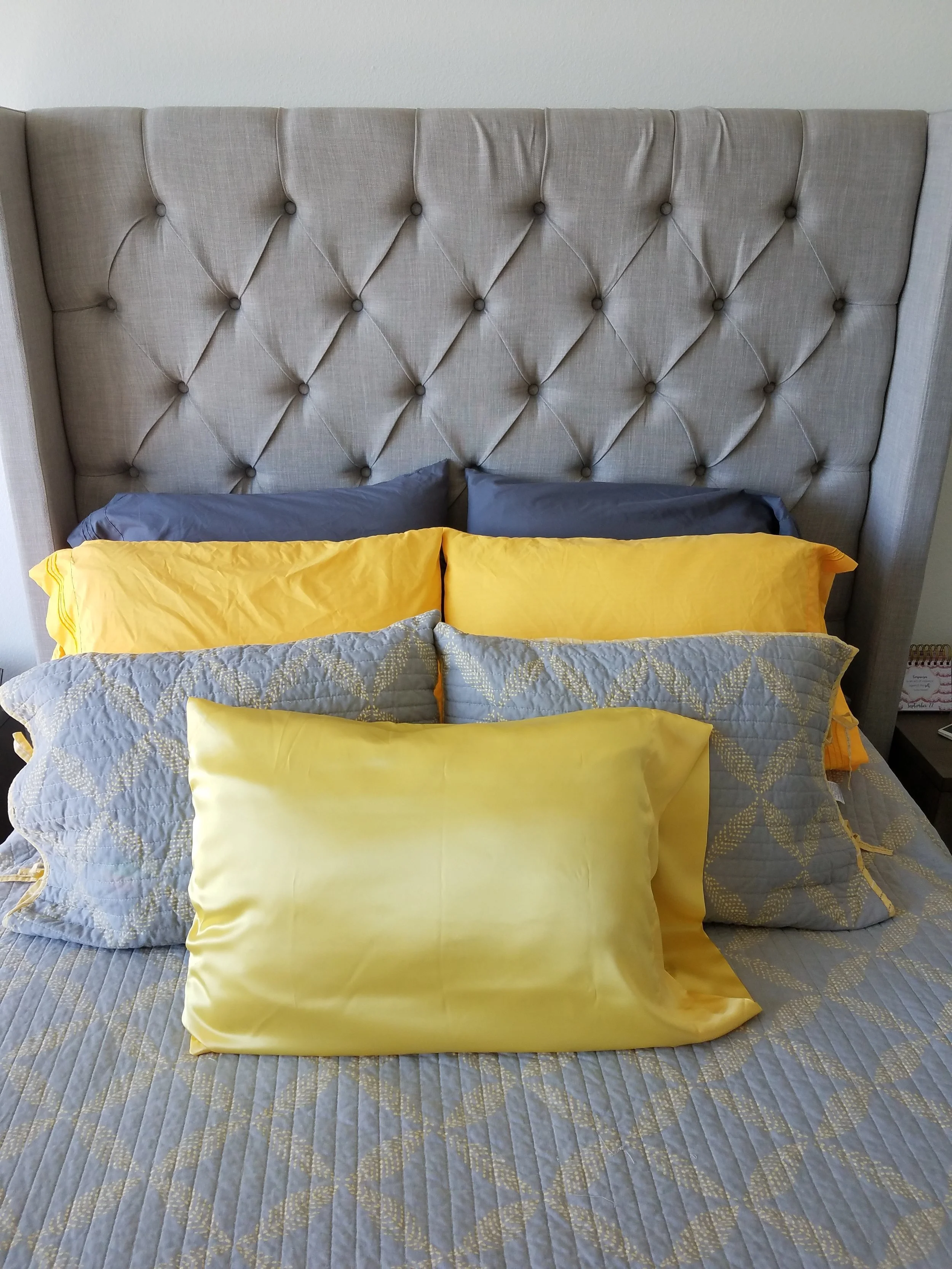 mustard pillow cases