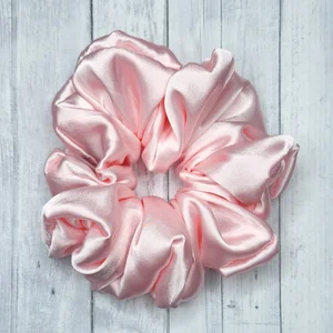 Casablanca Candy Ping Pong Print Silk Twill Scrunchie Candy CANDY CRUSHED LUXURY SILK SCRUNCHIE - HAPPILY MECO – Happily  main image 3
