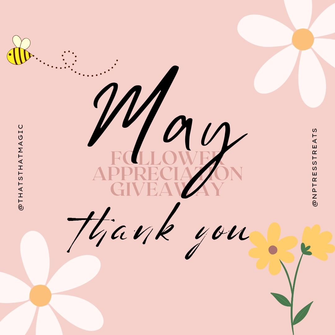Hey hey hey 👋🏾 it's May!!!! How!?!?! Where does time go? 
Check out our May Follower Appreciation Giveaway. 

Four winners will be selected to win a Mystery Scarf and a travel bottle of That's That Magic. 

To enter:

Must be following @NPTressTrea