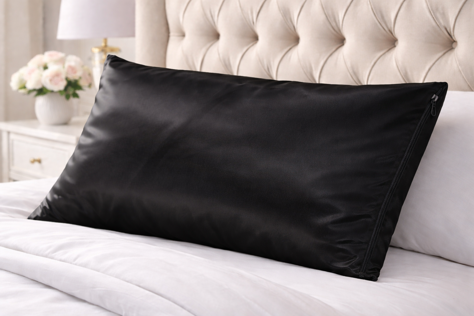"Noir"🖤 Silky Satin Pillowcase