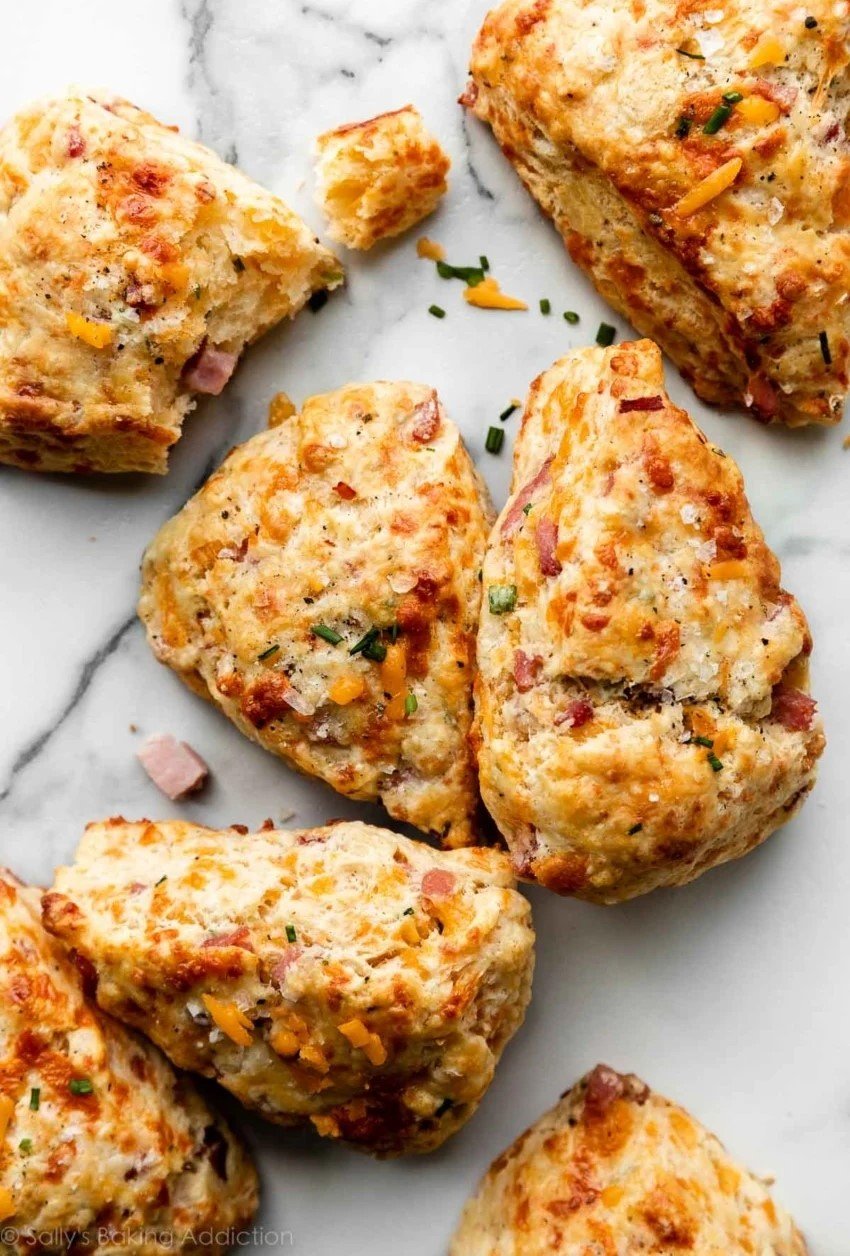 Ham &amp; Cheese Scones