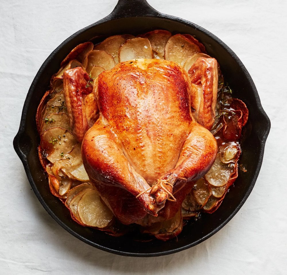 Roast Chicken w/Crispy Potatoes