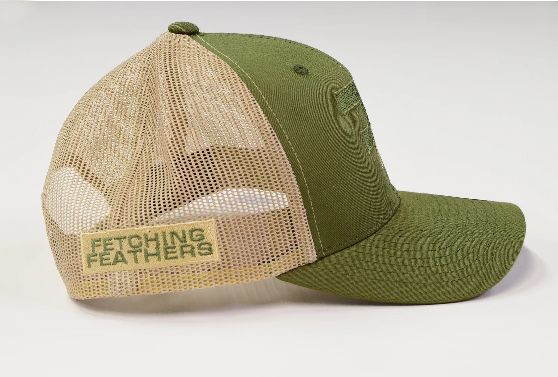 Fetching Feathers Mesh Trucker Snapback 