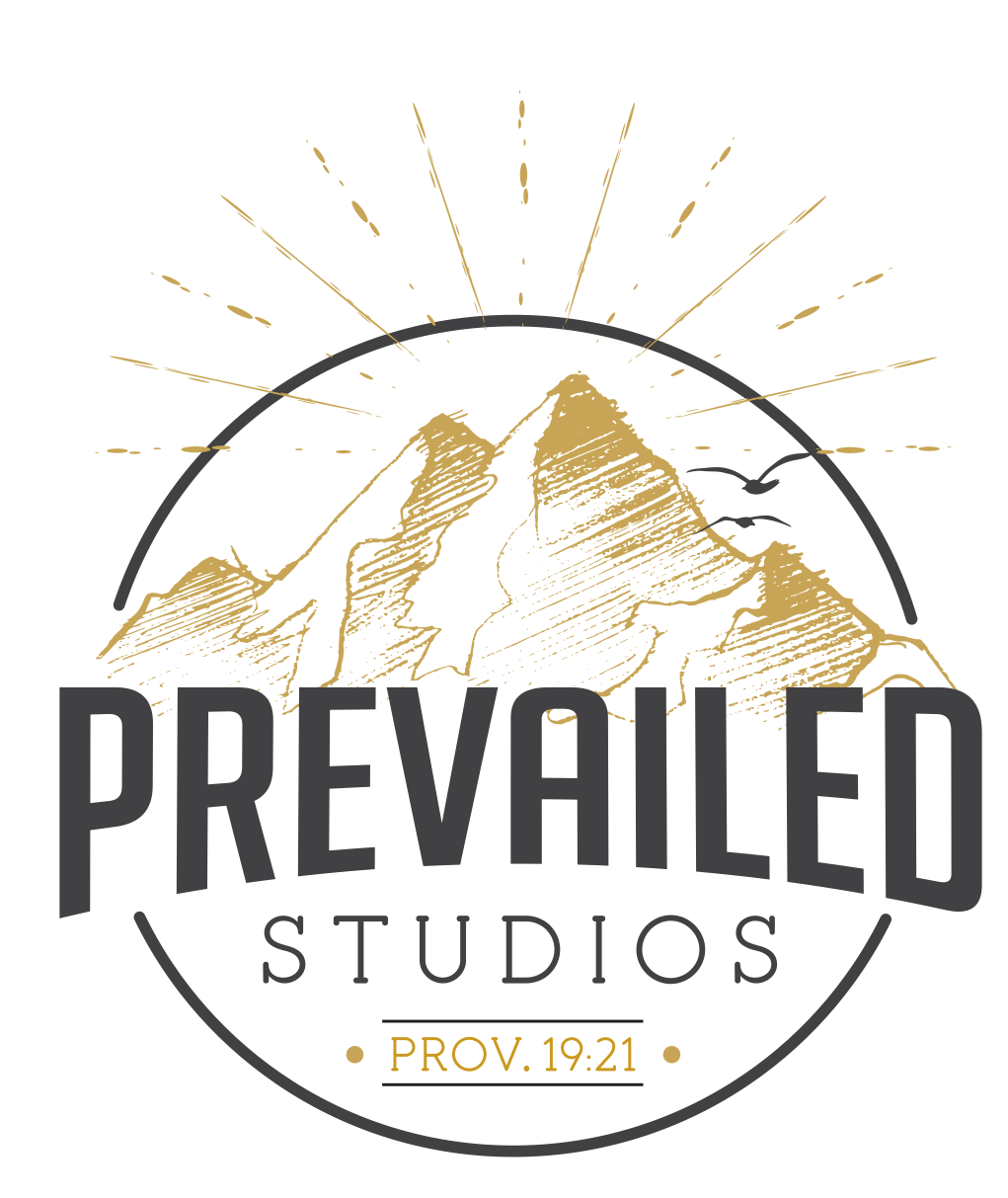 Final Logo: After many revisions, Kristen started from scratch. We started with the mountains, which really is the main imagery in our logo. These mountains have more of an artistic and "Sketchy" look. This better represents the artistry behind everything we create. then came "prevailed". We wanted our name to be clear and powerful. Overall this design was the exact style we had imagined. but this goes to show you that great ideas don't flourish overnight. They take lots of work and thought. We are so happy with how it turned out!