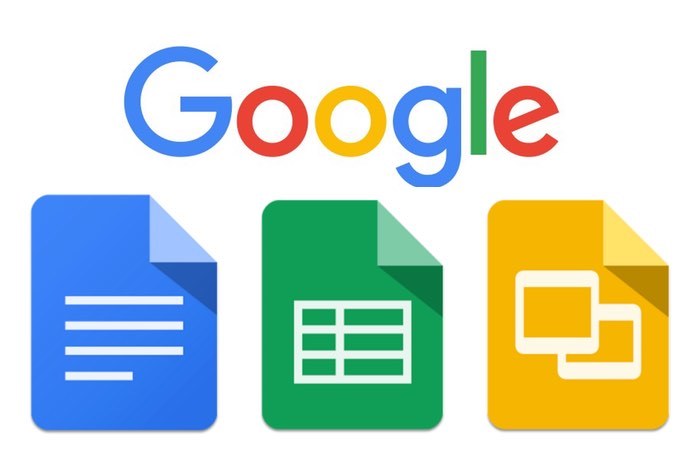Google Docs , Google Sheets, and Google Slides are a word processor, a spreadsheet and a presentation program respectively, all part of a free, web-based software office suite offered by Google within its Google Drive service. The three apps are available as web applications, and as mobile apps for Android and iOS. The apps are compatible with Microsoft Office file formats. The suite also consists of Google Forms (survey software), Google Drawings (diagramming software) and Google Fusion Tables (database manager; experimental). The suite allows users to create and edit files online while collaborating with other users in real-time.