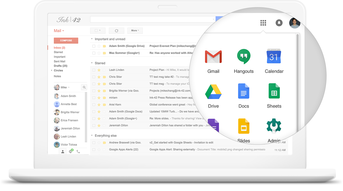 G Suite: everything you need to bring your project to life.