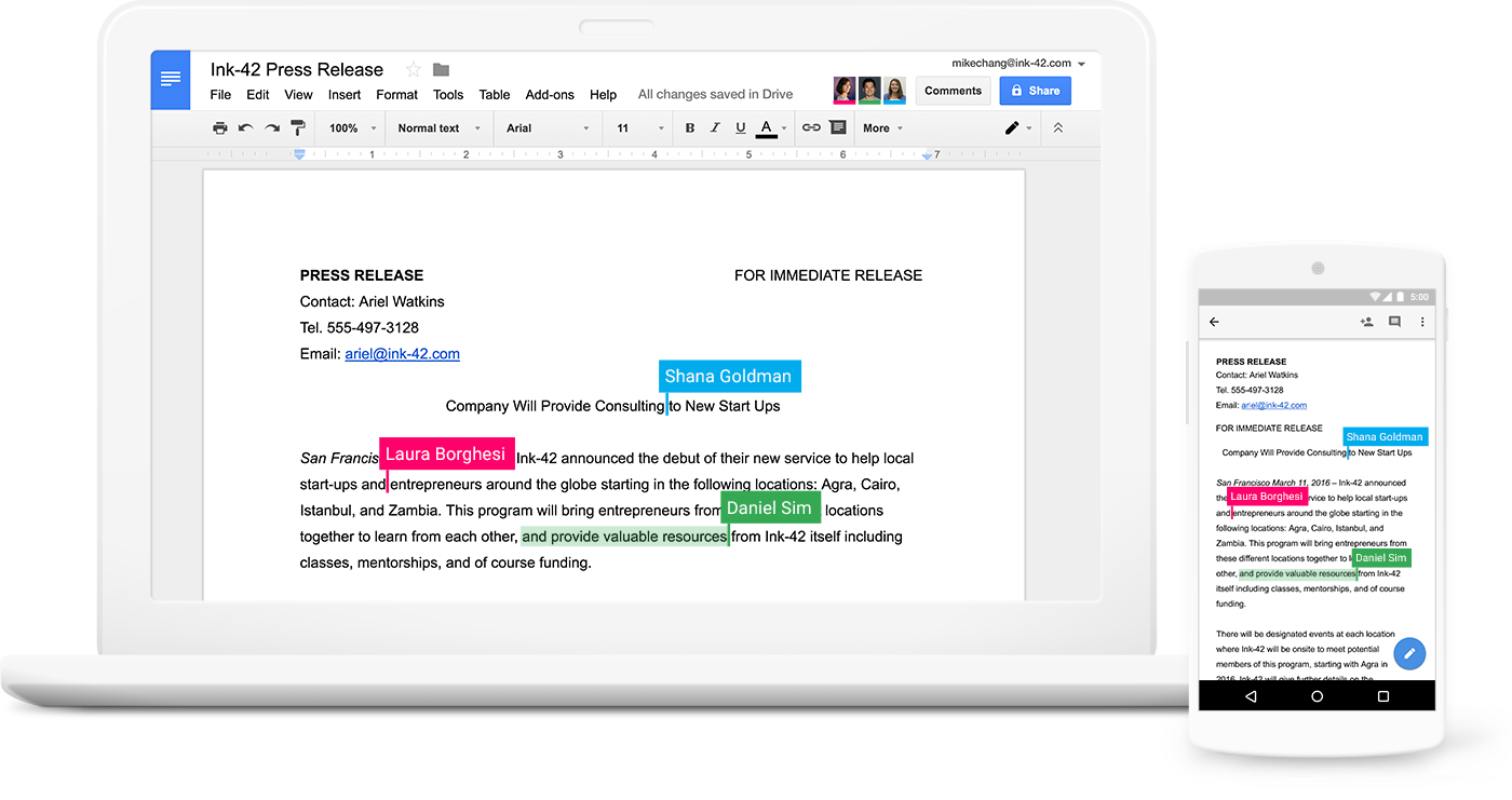 Collaborate in real-time.
