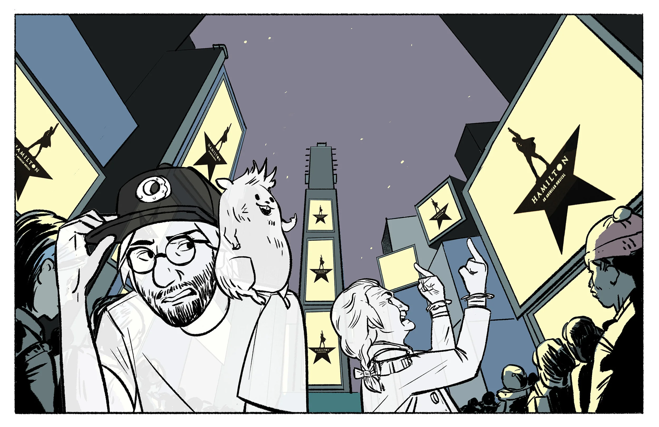 Ghost Fogel is embarrassed by Mister Chips and Ghost George Washington, who is envious of the Broadway success of Hamilton. Additional color work by Portlynn Tagavi .