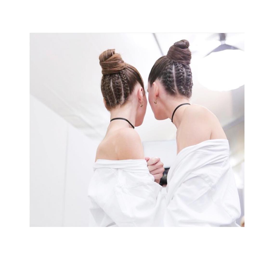 Two-Tone Topknots