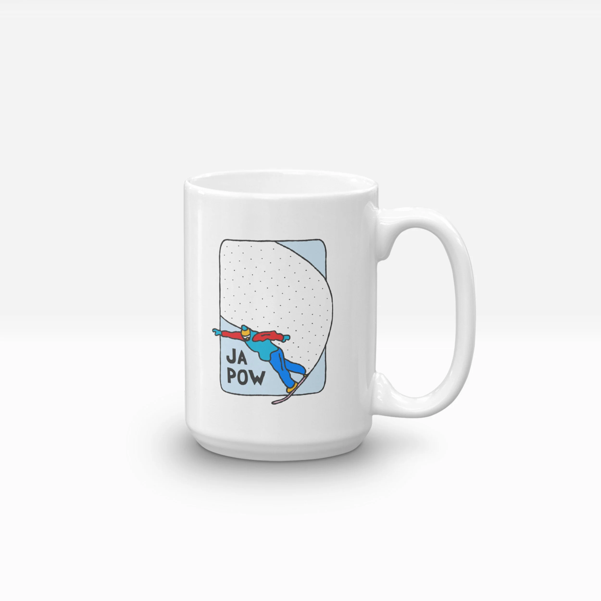 Japow ceramic mug | 15 oz. | by Alimofun