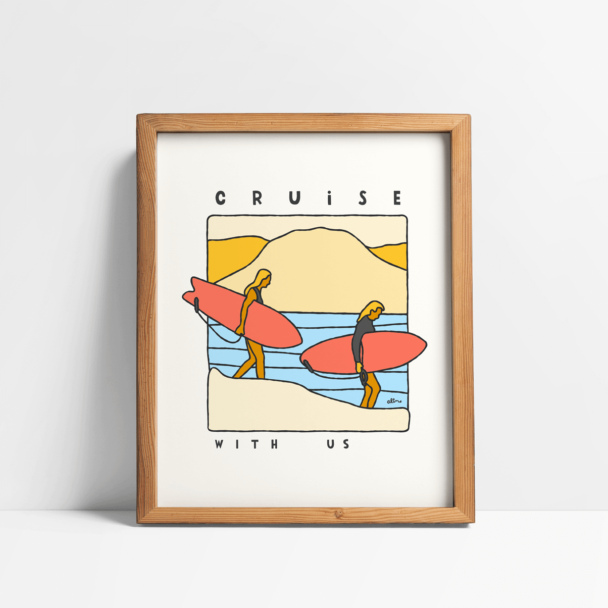 Cruise With Us Poster | Anna Ehrgott & Lisa Sheldon | Alimo