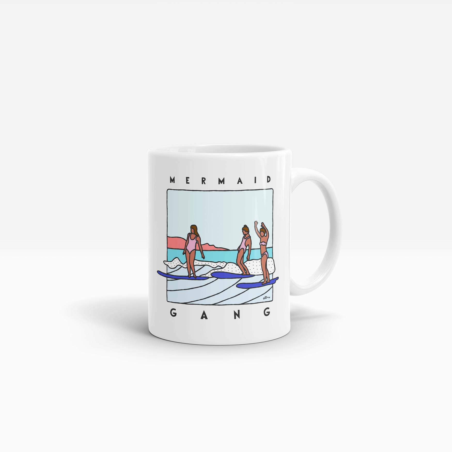 Mermaid Gang Ceramic Mug | 11 oz. | Alimo