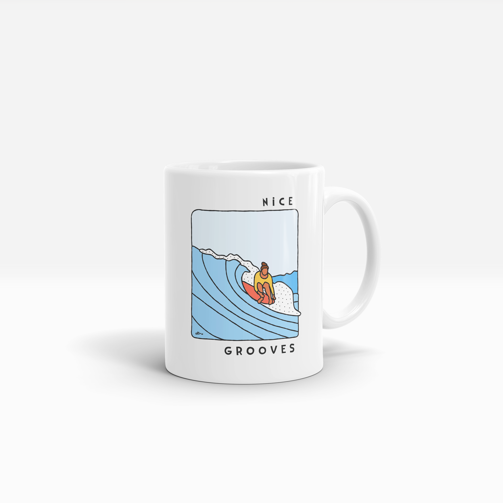 Nice Grooves Coffee Mug | 11oz. | Alimofun