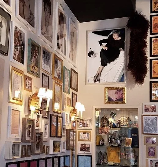 Tons of wall memorabilia taking you down memory lane of Rue's life including some of her most prized keepsakes.