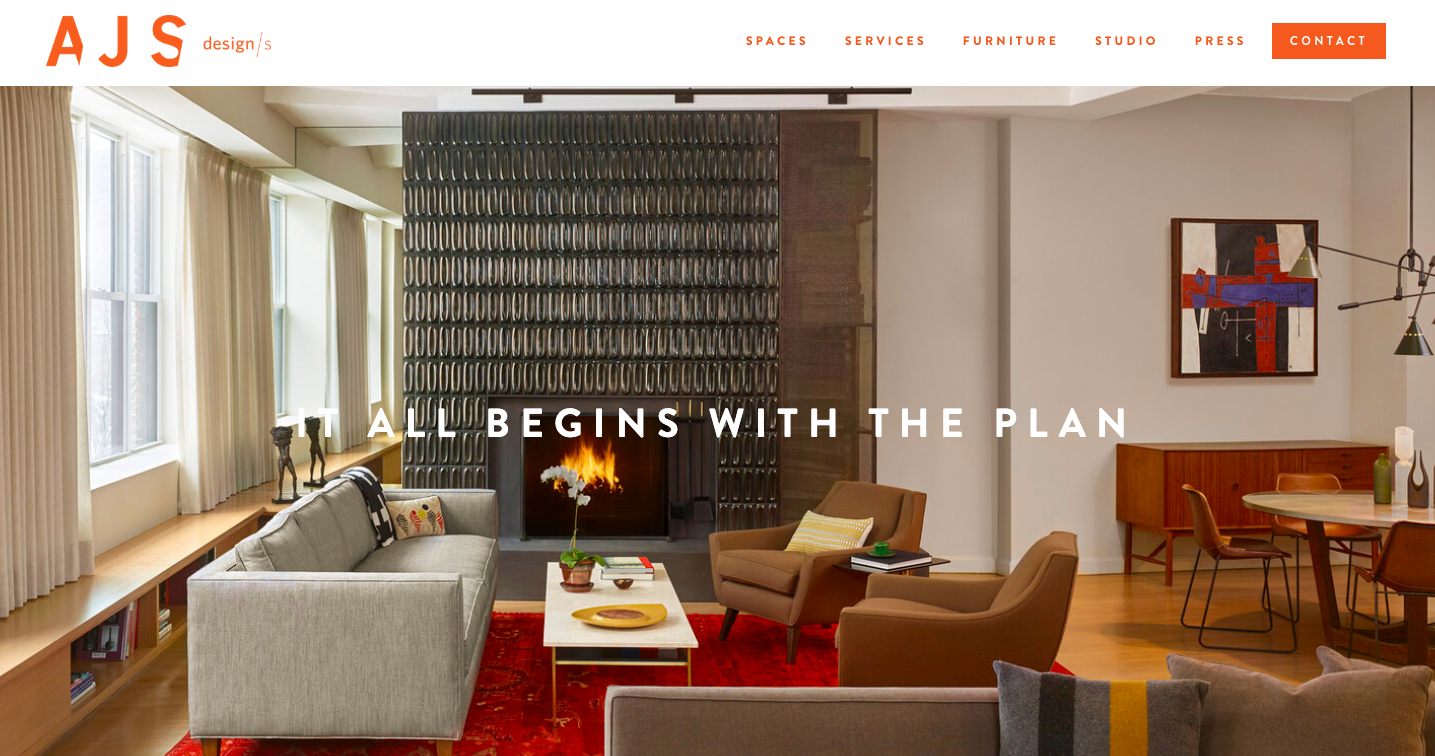 Interior Design Websites JPW Design Studio Minimalist Website Design