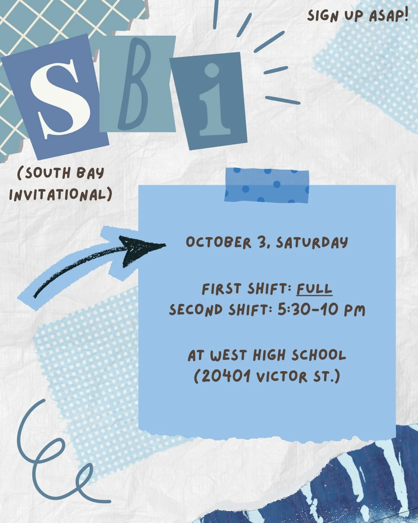 NEW EVENT ALERT 🚨

Sign up ASAP on the CSF website to get ahead on points! Reminder that the first shift is full so please do not sign up for it- second shift is still open!