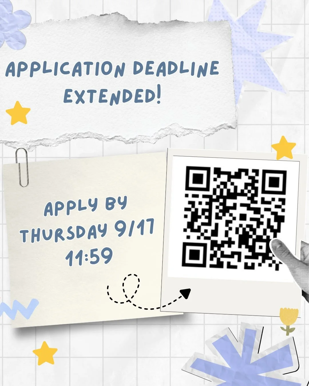 APPLICATION DEADLINE EXTENDED‼️‼️

If you&rsquo;ve been having doubts about joining CSF, here&rsquo;s your extra chance! Apply by THURSDAY 9/17 to qualify as a CSF member