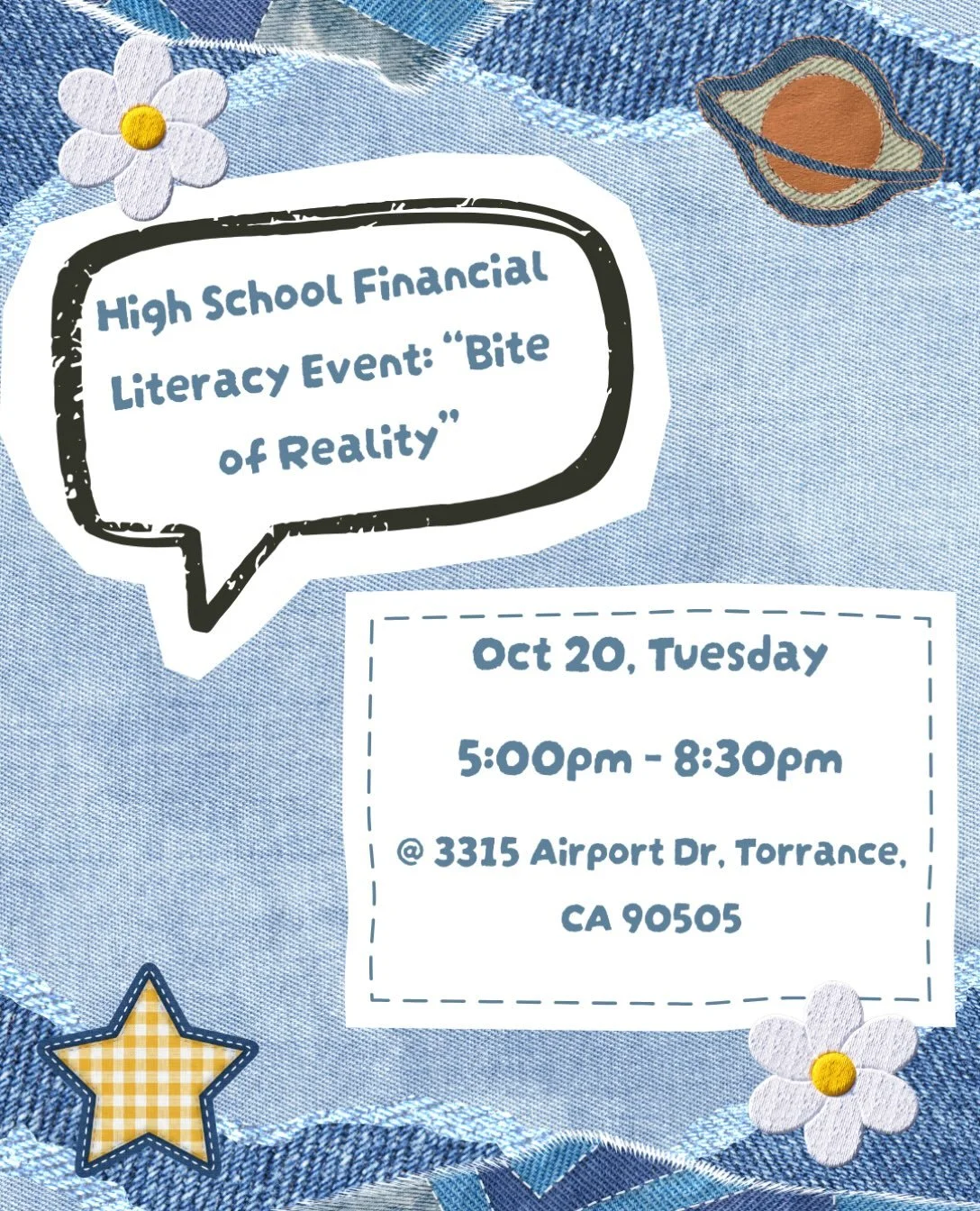 NEW EVENT! 

Sign up for the High School financial literacy event, its unlimited volunteer spots so no confirmation is required! This is a great way to get ahead of your points as we are already halfway through the semester 😱😱