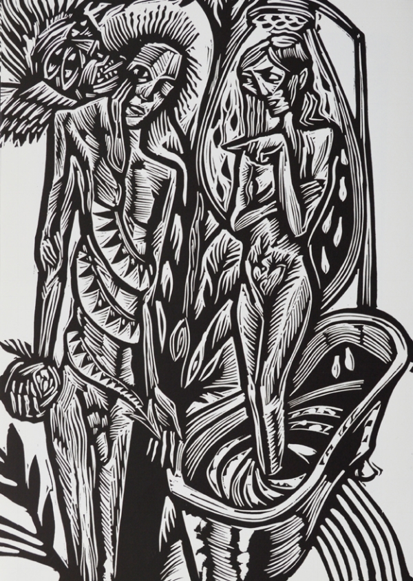 john abell, adam + eve, 2016