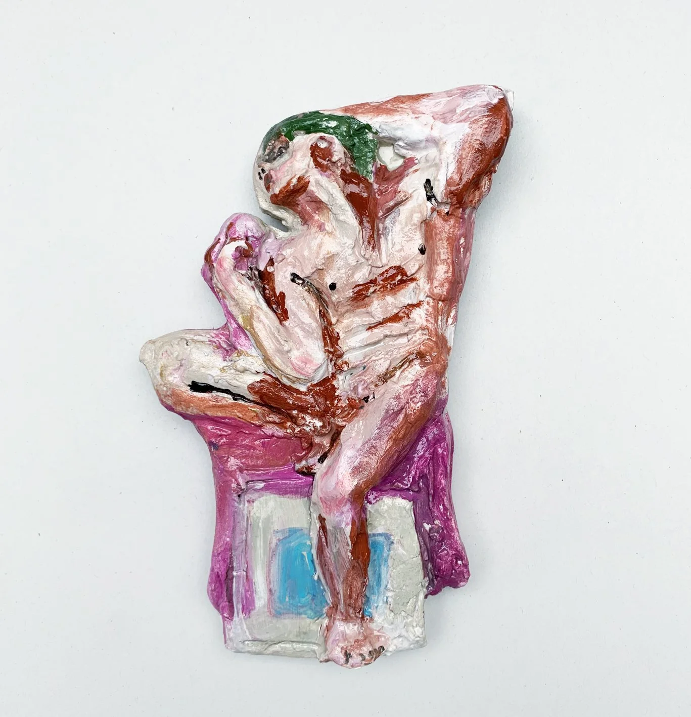 Ellie Young, After Michelangelo: Ignudi #9 [Sistine Chapel series]
